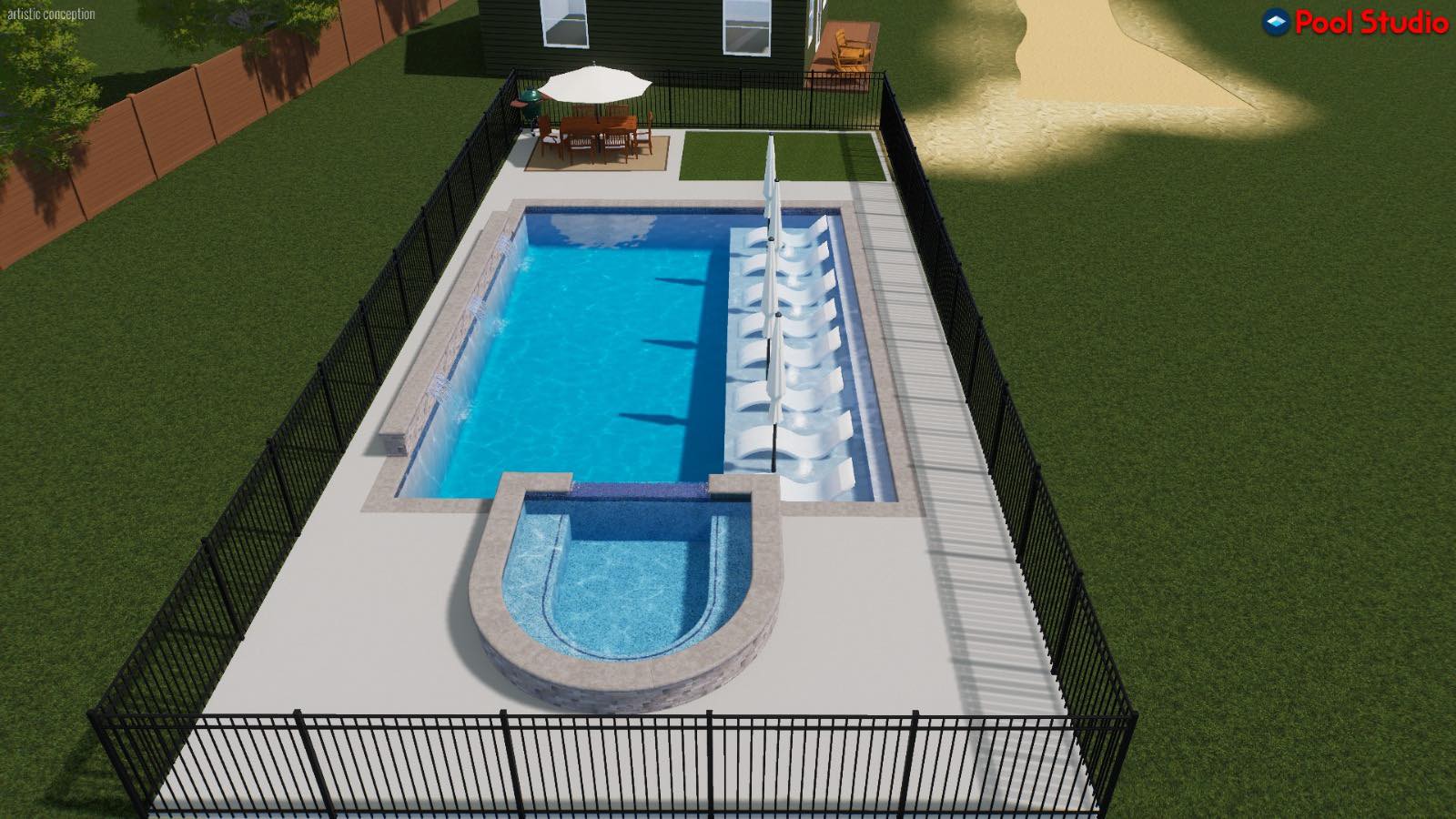 Compact Urban Pool and Deck Renovation